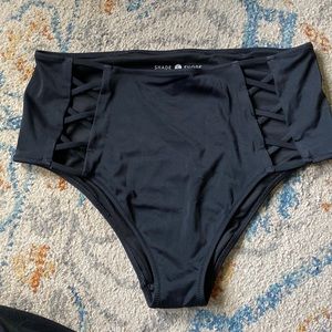 High rise bathing suit bottoms